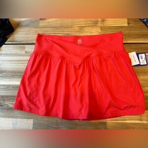 Womens JoyLab high rise crossover Apple Candy Red Mini Skirt size XL New